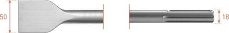 Rotec sds-max spadebeitel 50x360mm - 2151015