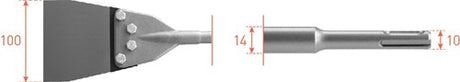Rotec vervangingsset sds+ spachtelbeitel - 2150066