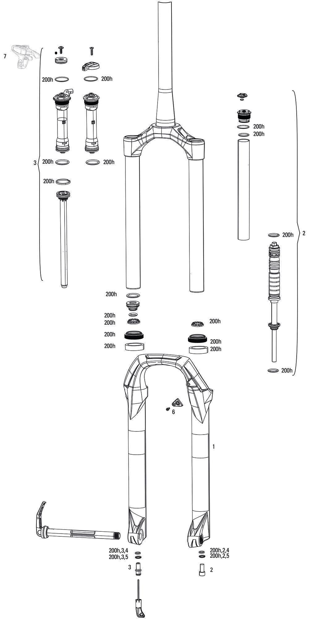 Rockshox verende voorvork judy gold rl susp.fork rs judy gold rl 120mm oneloc black