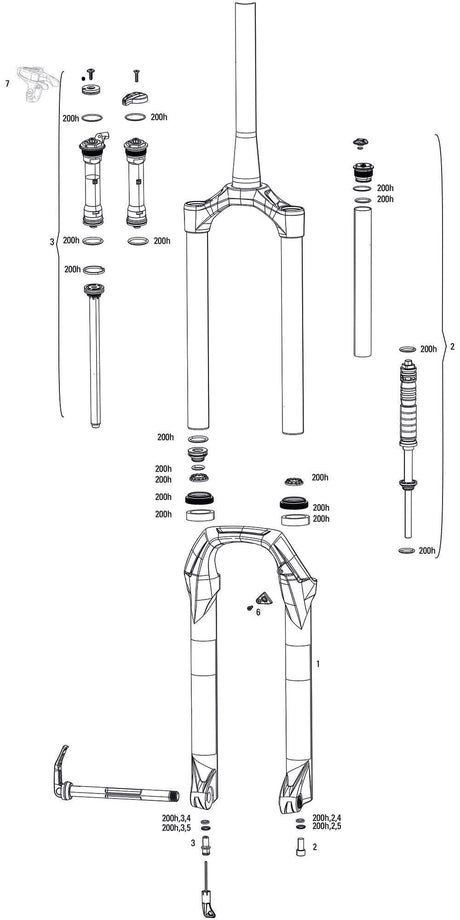 Rockshox verende voorvork judy gold rl susp.fork rs judy gold rl 100mm black