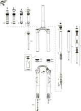 Rockshox federgabel recon silver rl susp.fork rs recon sil.rl 1,5 to 1 1 8 black