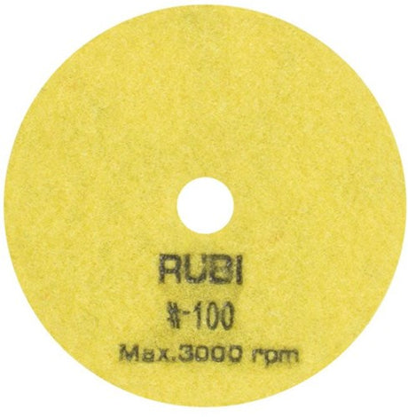 Rubi schuur- en polijstpad | ø100 mm | korrel #100 - 62971