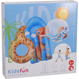 Opblaas set van 3 stuks fun artikelen bodyboard, bal en band 2 assorti