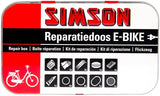 Repair box e-bike aluminum red white 14-piece