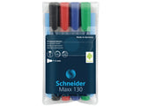 Schneider maxx 130 permanentmarker ronde punt 1-3mm etui a 4 stuks