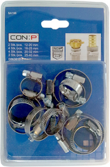 Con:p set spanringen (mix 10 stuks) rvs - sa166