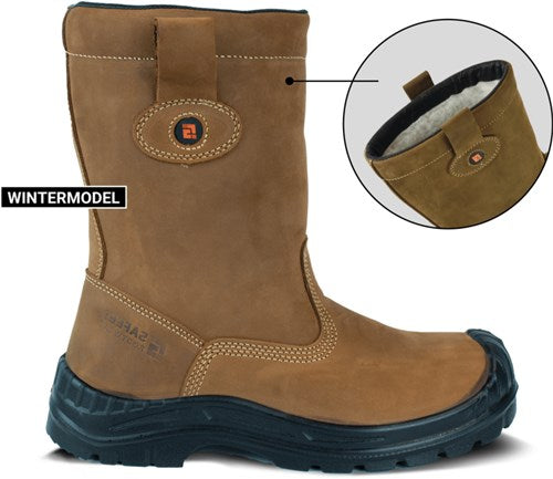 Safeet lucca werklaars gevoerd s3 | bruin | maat 40 - 8719388022291