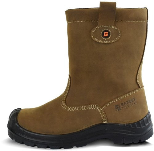 Safeet lucca werklaars gevoerd s3 | bruin | maat 48 - 8719388022376