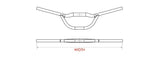 Satori stuur falcon aero ø31.8 b=700mm, mat-zwart