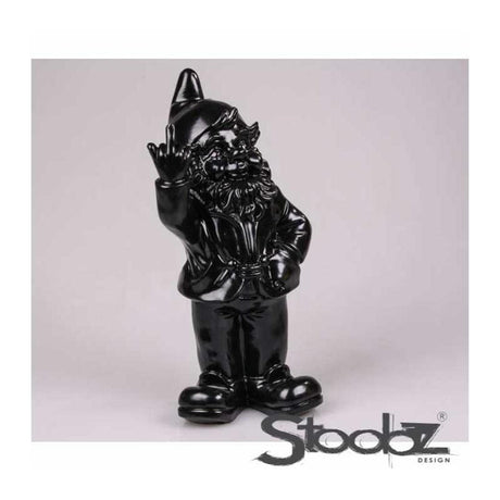 Stoobz design stoobz kabouter f*ck you zwart 20cm