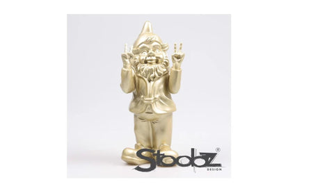 Stoobz design stoobz kabouter peace goud 13x11x31cm