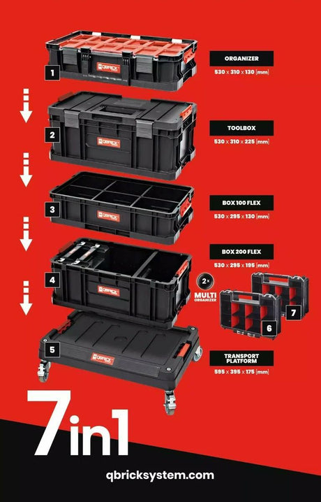 Qbrick system twee set 7 w 1 595 x 395 x 825