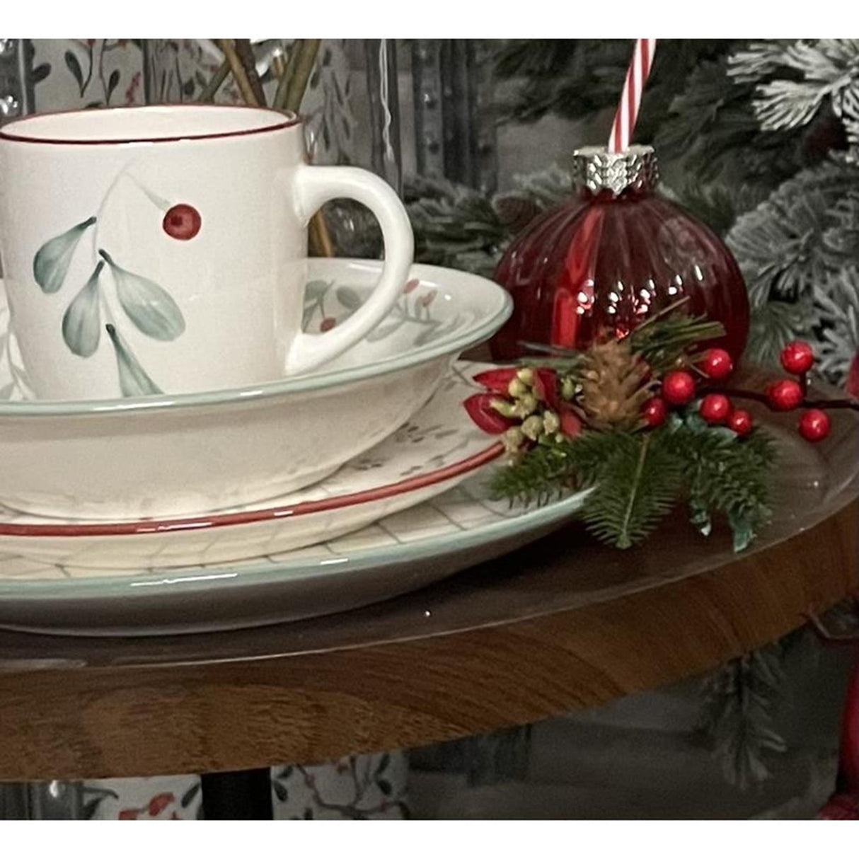 Svenska living beker 'berry' rood 350ml