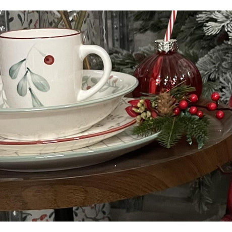 Svenska living diepbord 'berry' rood ø20,5cm