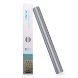 Loklik • permanent zelfklevend vinyl glanzend zilver 30,5x180cm