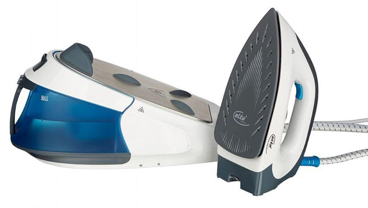 Elta stoomstrijkstation 2400w blauw