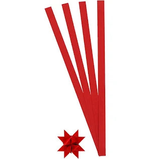 Creativ company vlechtstroken, l: 45 cm, b: 15 mm, d 6,5 cm, rood, 100 stroken 1 doos