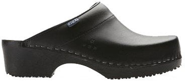 Sika 148 klomp traditionel open hak pu zwart - maat 46 - 16.089.076.46