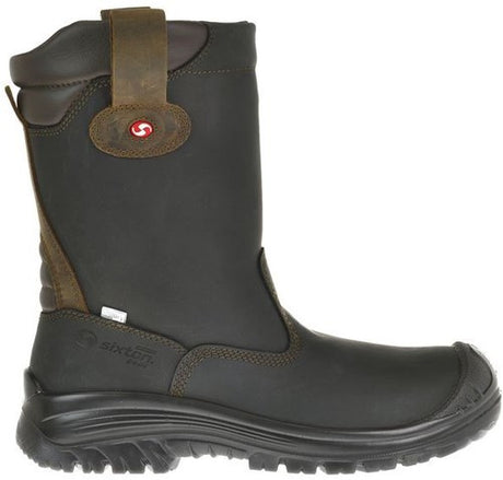 Sixton peak 81411-06 ranch laars hdry hoog s3 kn +esd | zwart bruin | maat 44 - 00.091.125.44