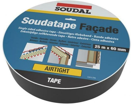 Soudal 125012 soudatape facade luchtdichte afdichtingstape | 60mm x 25m - 125012