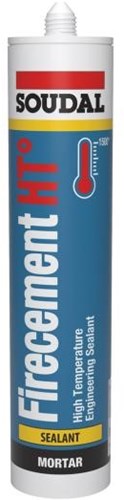 Soudal firecement ht | zwart | 300 ml - 108264