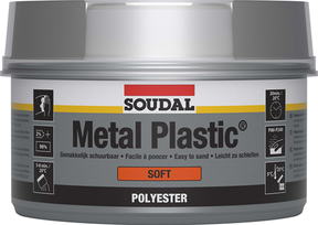 Soudal metal plastic soft | polyesterplamuur | 2 kg - 105975