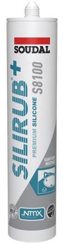 Soudal silirub+ s8100 neutraal | sanitairkit | grey scan | 300 ml - 134447