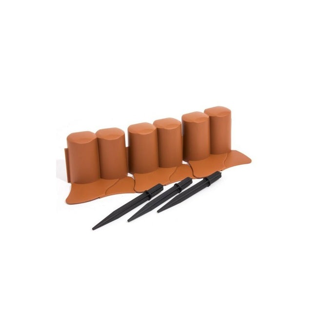 Prosperplast tuinpalisade 6 teracota 3,02m