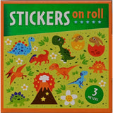 Stickers op rol 3 meter stickerrol, 12 verschillende stickers