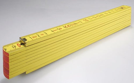 Stabila duimstok, 707 geel hout 2m - 01304