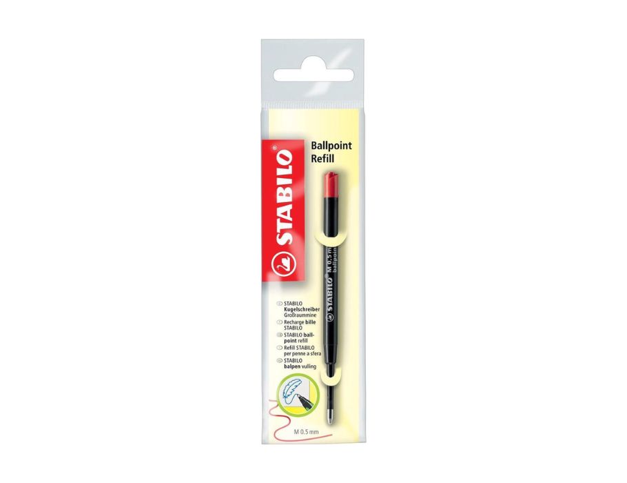 Stabilo Ballple Pen Refill 0,5 mm rød