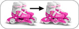 Mattel 2-in-1 Skates Hardboot Verstelbaar Roze Wit maat 27-30
