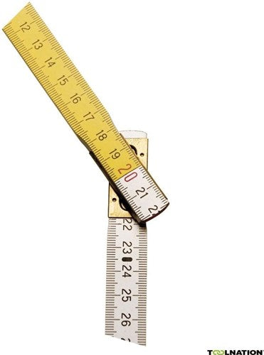 Stanley handgereedschap duimstok geel wit | 2m - 15mm - 0-35-458