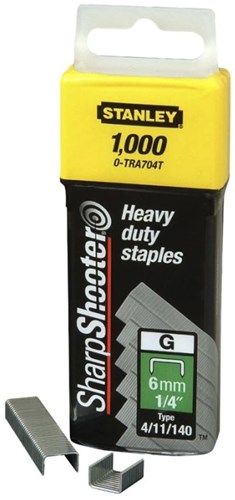Stanley handgereedschap nieten 6mm type g - 5000 stuks - 1-tra704-5t - 1-tra704-5t