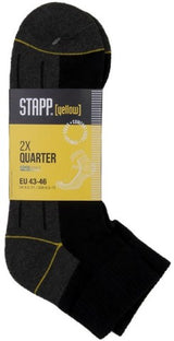 Stapp yellow quarter 2-pack sokken 4435 | 699 zwart | maat 46 - 38.134.046.43