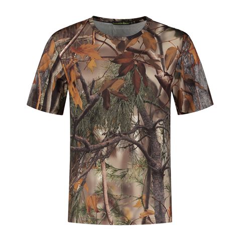 Stealth gear t-shirt korte mouw camo bosprint maat l