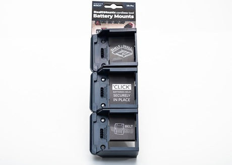 Stealthmounts bm-bo18-blu-6 accuhouder voor bosch 18v pro | blauw | 6-pack - bm-bo18-blu-6