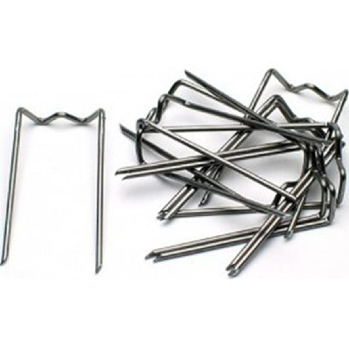 Hbx natural living steekkrammen metaal 10x30mm zakje a 50 stuks