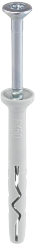 Steelies ultimate slagplug nylon 8x100 verzonken kraag pz2 verzinkt | 50 stuks - kea10801001