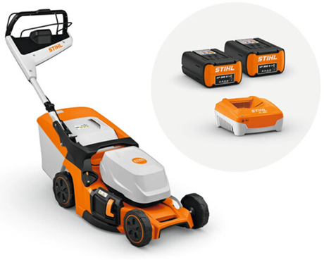Stihl rma 448.3 pv set accu grasmaaier |incl. 2x ap 300s accu + al301 lader - wa412000010