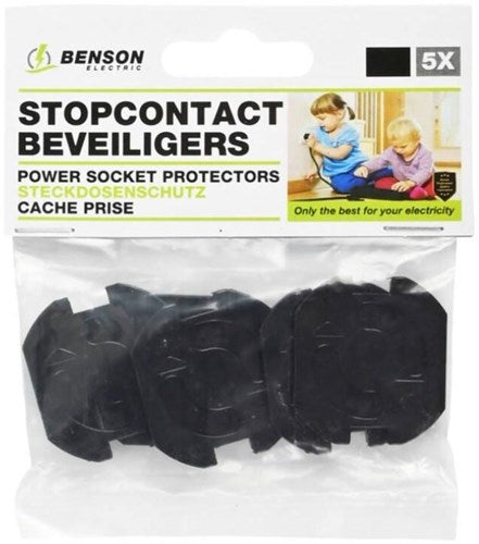 Enzo stopcontactbeveiliger universeel zwart zak(5) - 9976520