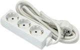 Stroomlijn tcd ra 3-voudig 1,5 meter snoer wit 6672200