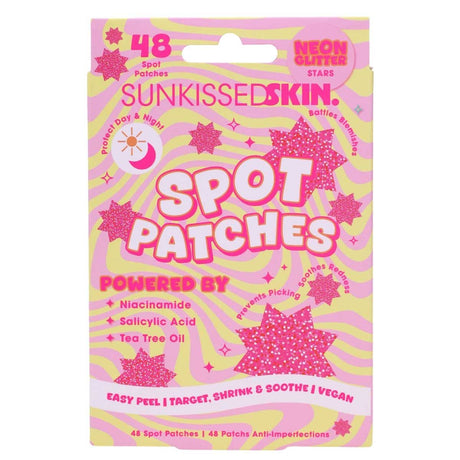 Sunkissed spot patches neon glitter stars 48st.
