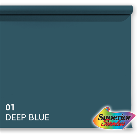 Superior background paper 01 Deep Blue 1.35 x 11m