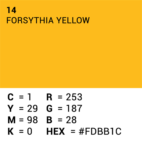 Superior achtergrondpapier 14 forsythia yellow 1,35 x 11m