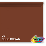 Vorgesetzter Hintergrundpapier 20 Coco Brown 1,35 x 11m