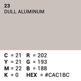 Overlegen bakgrunnspapir 23 kjedelig aluminium 1,35 x 11m