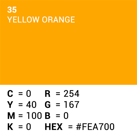 Documento de fondo superior 35 Amarillo-naranja 1.35 x 11m