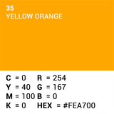 Superior achtergrondpapier 35 yellow-orange 1,35 x 11m