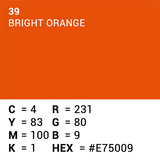 Superior achtergrondpapier 39 bright orange 1,35 x 11m